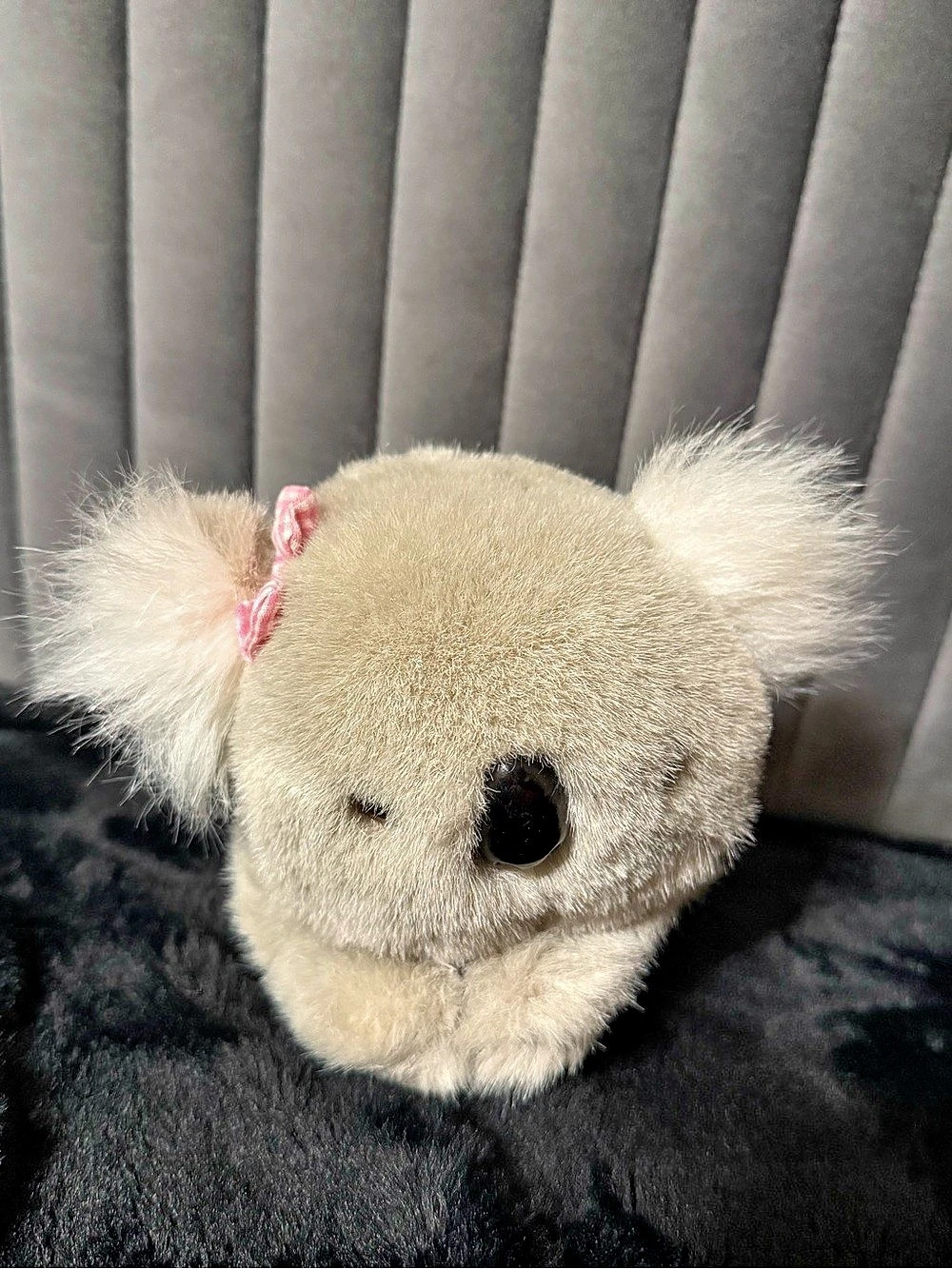 Summit Collection Koala Plush Gray White Like New 1990